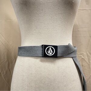 Volcom Circle Stone Gray Adjustable Web Belt OS | Skater Gorpcore